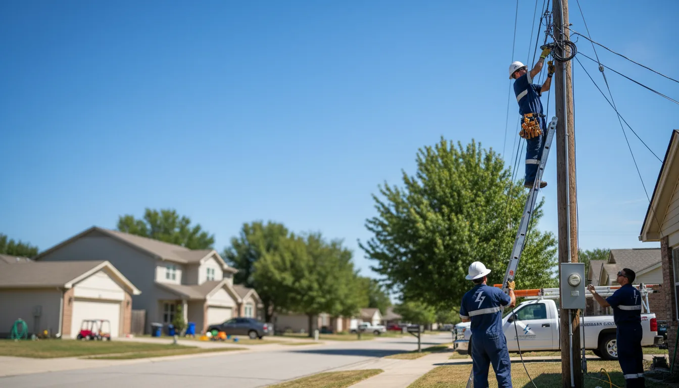 Residential electrician providing installation services in Seagraves, TX